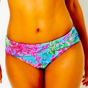 NWT Lilly Pulitzer Lagoon Sarong Hipster Bikini Bottom